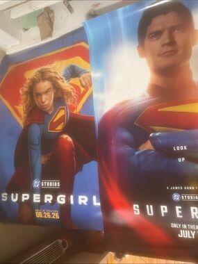 Supergirl & Superman 27x40 BOTH Orig Movie Posters Double Sided 2026